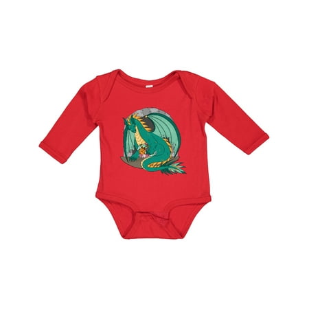 

Inktastic Dragon Princess Boys or Girls Long Sleeve Baby Bodysuit