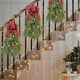 thumbnail image 5 of 1 pieza de guirnalda de decoración de lazo para árbol de Navidad, para colgar en la puerta de invierno, regalo para el hogar, accesorios luminosos para suministros para fiestas navideñas, 5 of 5