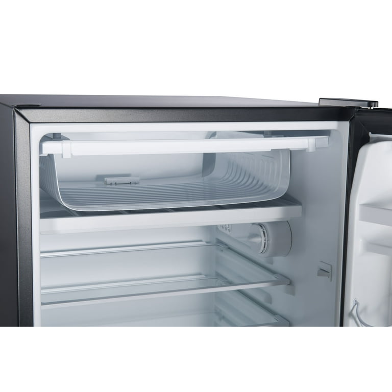 Galanz Compact Single-Door Refrigerator - 4.3 cu ft - Stainless Steel