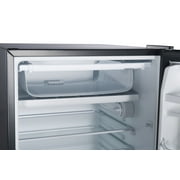 Galanz 4.3 Cu Ft Single Door Mini Fridge Stainless Steel Look - compact, Energy-efficient refrigerator ideal for dorms, offices, and small spaces