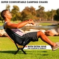 thumbnail image 2 of CLIQ Portable Chair Camping Chairs - A Small Collapsible Portable Chair That Goes Every Where Outdoors. Compact Folding Chair For Adults That Sets Up in 5 seconds | Camping Chair Supports 300 Lbs, 2 of 9