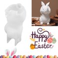 thumbnail image 4 of Moldo Adorno Silicona Conejo Molde Vela Pascua (sin Escuchar), 4 of 9