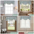 thumbnail image 6 of Tie Up Valances for Windows, Khaki Striped Adjustable Valance Curtains Window Treatment for Living Room, Navy Blue Farmhouse Stripes Modern Abstract Art Rod Pocket Kitchen Curtains 54x18 Inch, 6 of 9