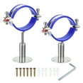 thumbnail image 1 of Unique Bargains 2Pack Pipe Supports Adjustable Pipe Bracket Clamp Pipe Strap Fit for 70-76mm Pipe, 1 of 4