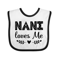 Inktastic Nani Loves Me Baby Clothes Girls Baby Bib