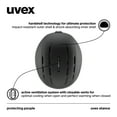 thumbnail image 6 of uvex stance - adjustable all-mountain ski & snowboard helmet - closable ventilation, comfort padding & highest safety - black matte - large, 6 of 7