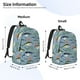 thumbnail image 2 of Disketp Various Wild Sea Fish Mochila de Lona Estampada, Mochila Escolar de Viaje Ligera para Estudiantes y Portátil-Medium, 2 of 5
