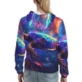 thumbnail image 7 of Sikiie Starry Sky Turtle Women's Casual Hoodies Long Sleeve Lightweight Pullover Tops Loose Sweatshirt-Medium, 7 of 7