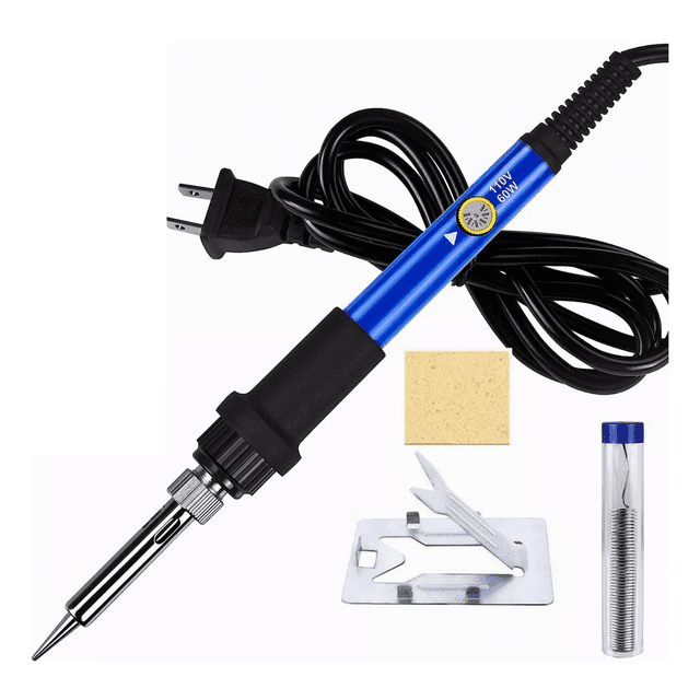 Kit De Soldadura Soldador 60w Temperatura Ajustable,puntas Azul