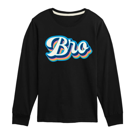 Instant Message - Opposite Colors Bro - Toddler & Youth Long Sleeve Graphic T-Shirt