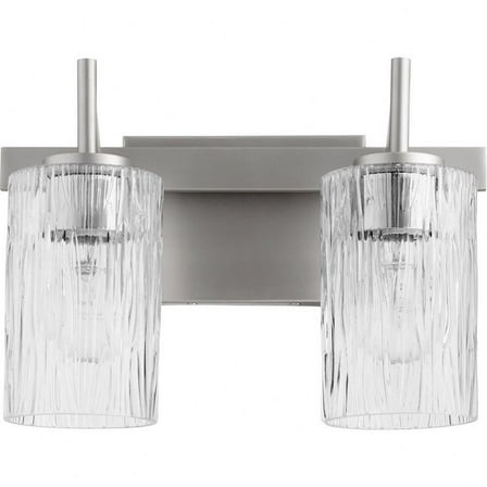 2 Light Vanity Light in Transitional Style-9.25 inches Tall and 12.75 inches Wide-Satin Nickel Finish Bailey Street Home 183-Bel-4636731