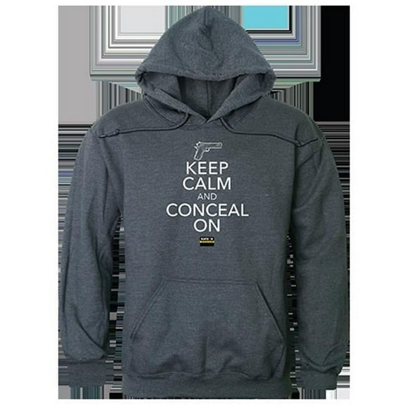 Conceal on Graphic Pullover Sweatshirt, Heather Charcoal - Small