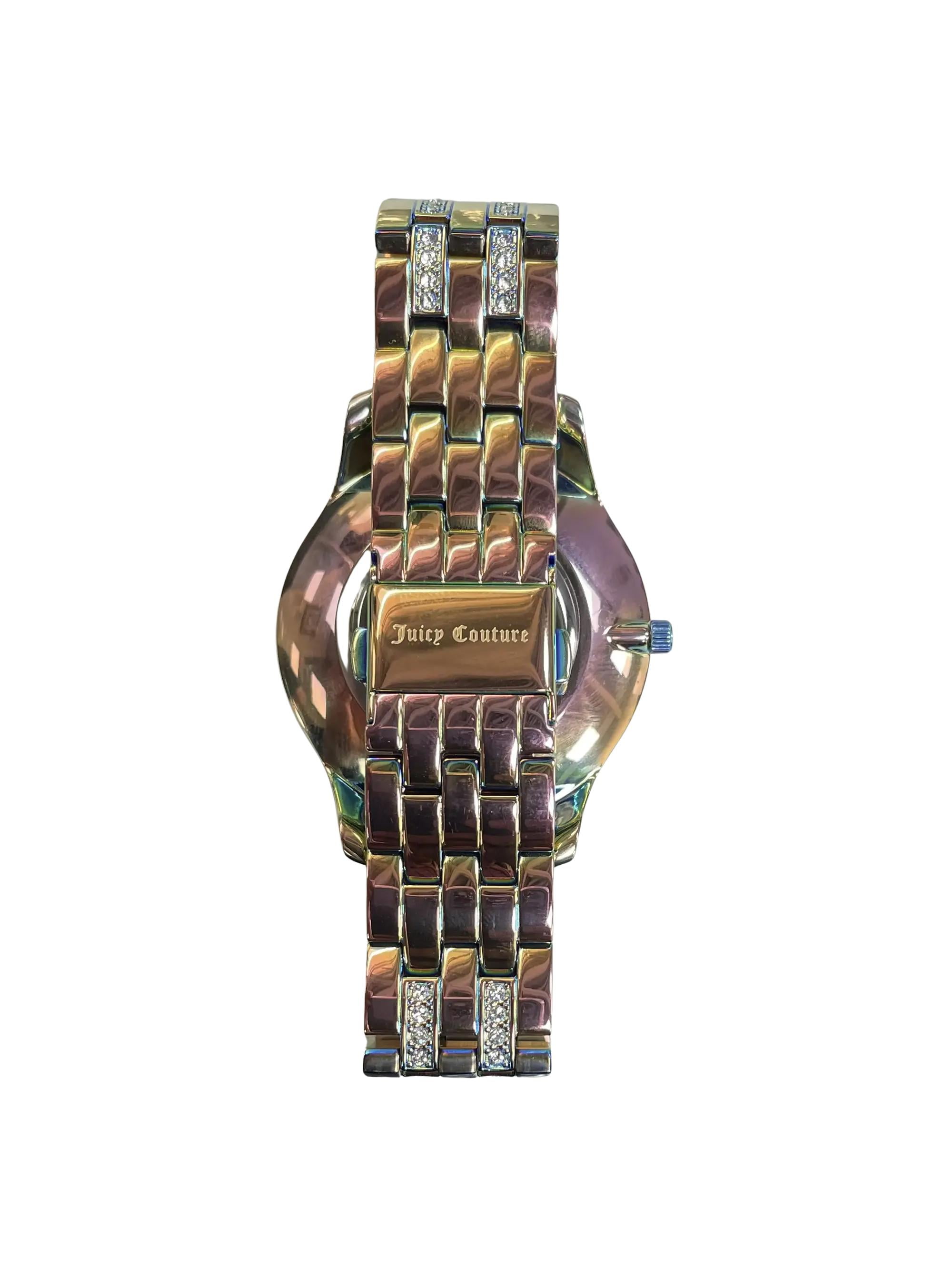 New Juicy Couture Black Label Swarovski Crystal Quartz Ladies
