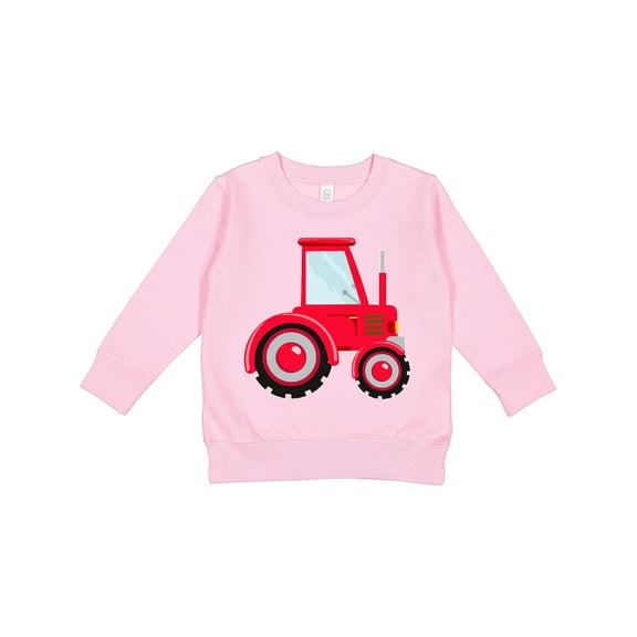 Inktastic Farming Red Tractor Toddler Sweatshirt