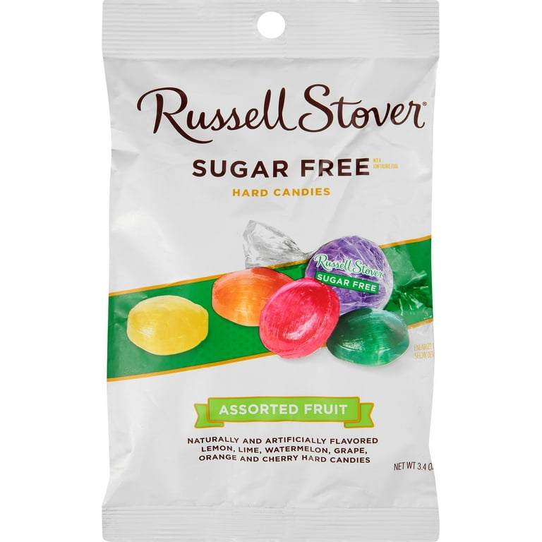 Russell Stover Sugar Free Assorted Fruit Hard Candy 3.4 Oz