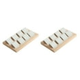 thumbnail image 4 of Maytalsory Rustic Wood Earring Card Holder with Tray for Jewelry Display Showcasing Collection 8 Pair White 2Set, 4 of 6