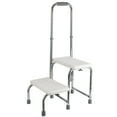 thumbnail image 1 of QinaQin Dual Step Stool, Heavy Duty Foot Stool Ladder with 200kg Capacity for Bedside, Kitchen, Car, RV or Bathtub, 1 of 8