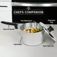 thumbnail image 4 of Magnaware Cast Aluminum 3 Quart Sauce Pan with Lid - Multi-purpose Saucepan with Lid, Two Side Spouts, and Stay-Cool Handle, Oven-Safe Cooking Pot for Sauces, Pasta, Soups, Gravy, 4 of 9