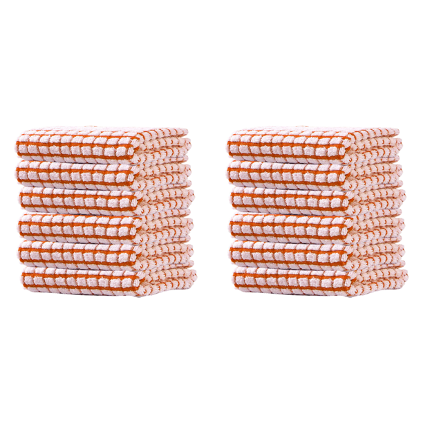Toallas Mano Absorbentes 6 Piezas Suave para Uso Diario () Naranja