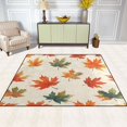 thumbnail image 2 of Yayeee Area Rugs for Living Room 5.2'x4' Non Slip Washable Bedroom Floor Carpet, Orange Autumn Leaves, 2 of 5