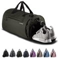thumbnail image 1 of Bolsa de gimnasio Fitgriff con compartimento para calzado y artículos húmedos, color verde militar, 1 of 6