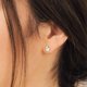 thumbnail image 5 of Conjunto de seis pares de pendientes con borlas de perlas y flores de estilo bohemio., 5 of 7