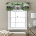 thumbnail image 3 of Green Ombre Kitchen Curtain Valances for Windows Farmhouse Short Curtains, Farmhouse Abstract Mottled Texture Art Rod Pocket Valance Curtain for Bedroom Cafe Living Room 60"x18", 3 of 8