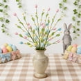 thumbnail image 4 of TIELUTT 1PC Easter Front Door Wreath Suitable For DIY Decoration Long Lasting Use Holiday Celebrations and Roses Summer Flowers Wedding Floral Flower Heads Jasmine Flowers, 4 of 7