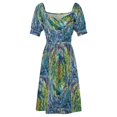 thumbnail image 4 of Vestido de manga corta A Walk to the ropa para mujer vestidos de noche de lujo a la moda para mujer vestido vintage 2025, 4 of 6
