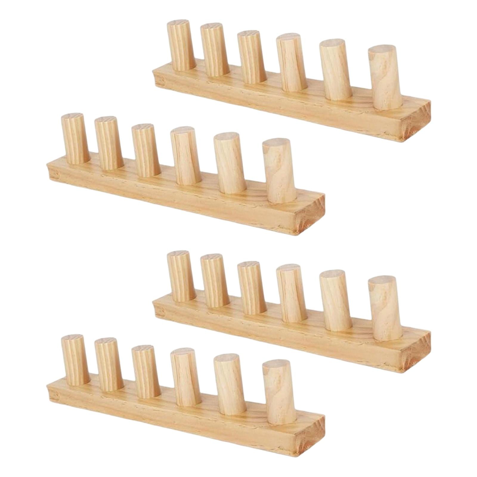 4 Set Knitting Loom Hand Knitting Kit Blanket Loom Crafted from Wood for Beginner Friendly Blanket Making Projects