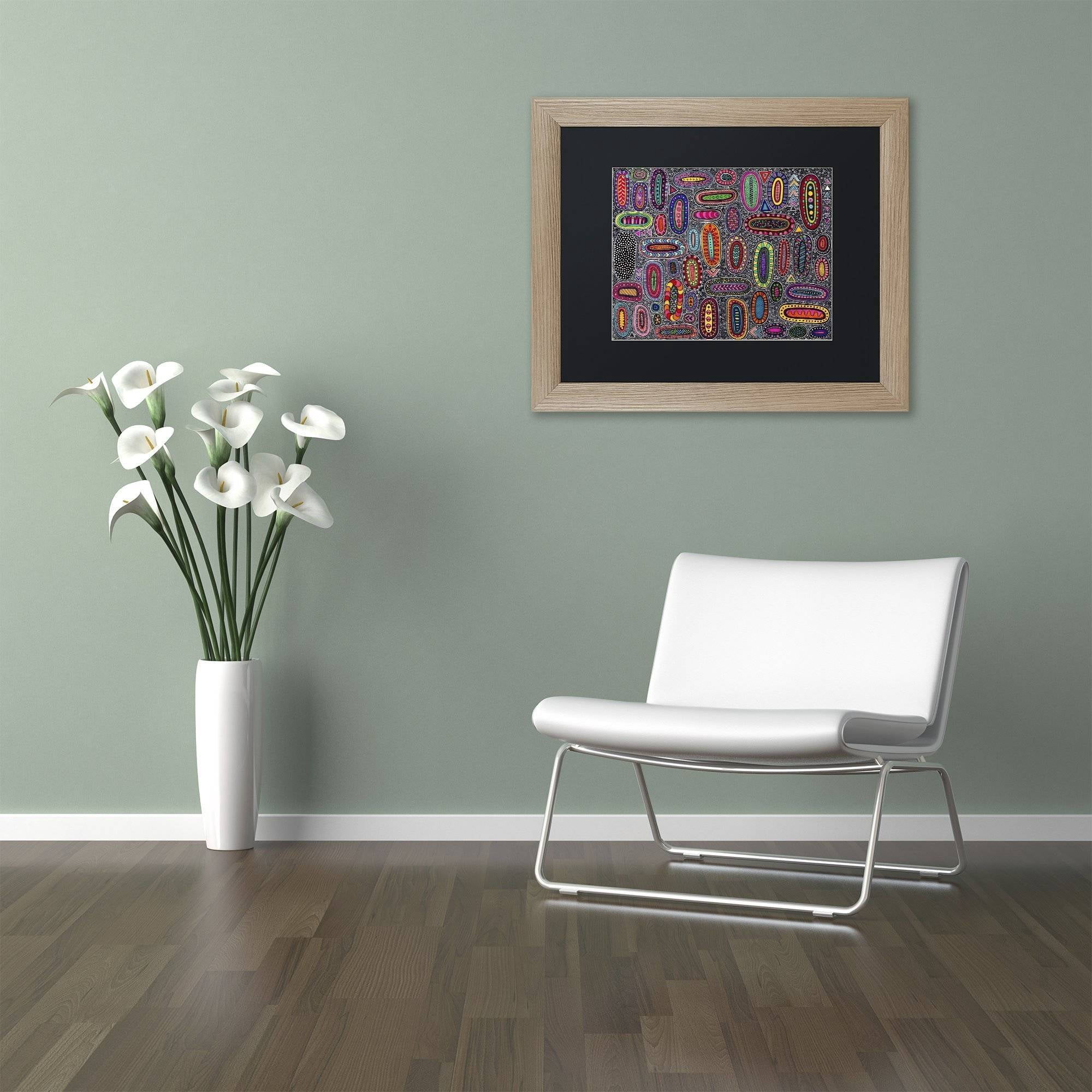 Trademark Fine Art "Microscopic" Canvas Art by Hello Angel, Black Matte, Birch Frame