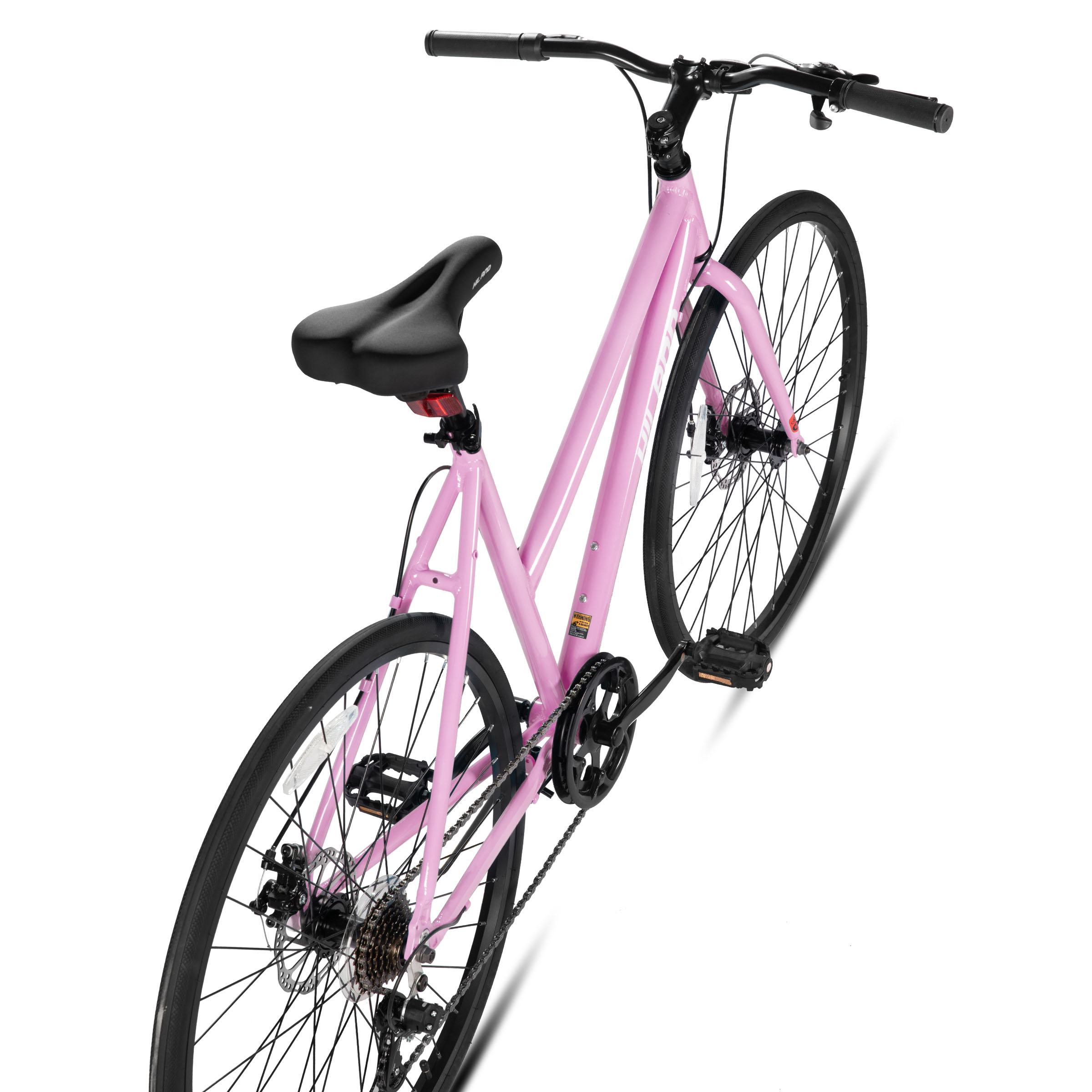 HILAND Unisex Commuter Road Bike 7-Speed Shimano, Mechanical Disc