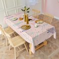 thumbnail image 5 of Meery Christmas Rectangle Table Clothes Christmas Trees Tableclothes 60x102inch Polyester Waterproof and Reusable Tableclothes for Dining Kitchen Parties Weddings and Outdoor Use, 5 of 5