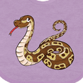thumbnail image 4 of Inktastic Cute and Cuddly Ball Python Snake Boys or Girls Baby Bib, 4 of 4