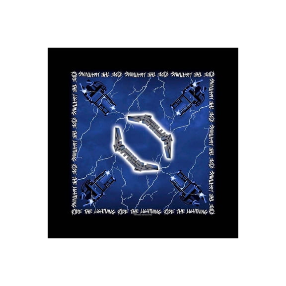 Metallica Ride The Lightning Bandana Black