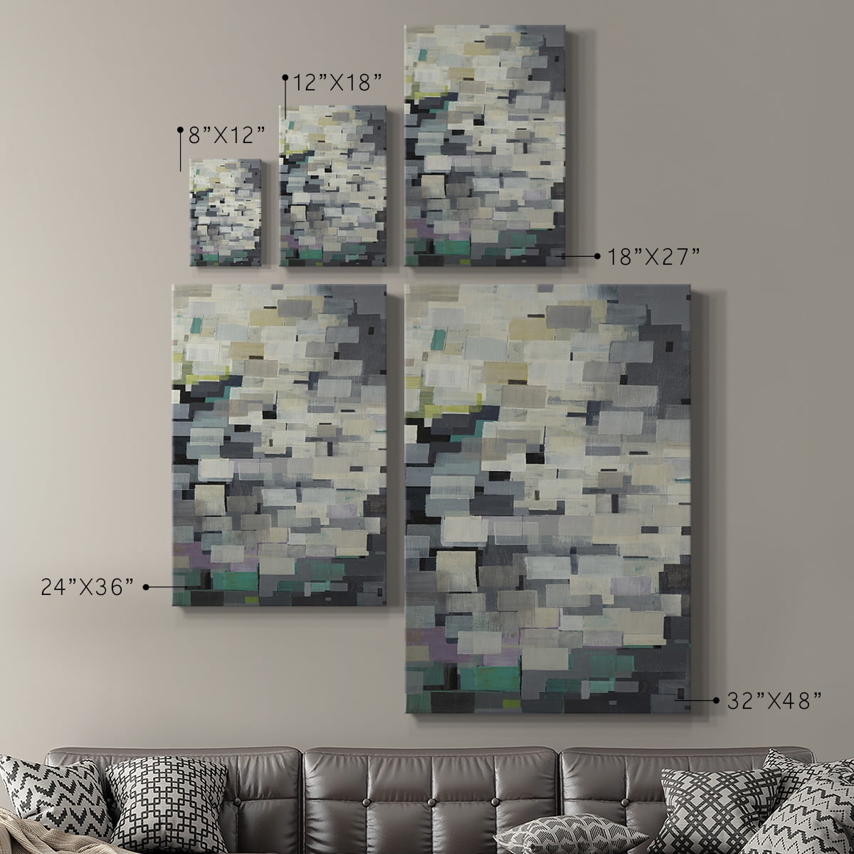 Puzzle Pieces V2 Premium Gallery Wrapped Canvas - Ready to Hang