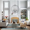 thumbnail image 4 of Livex Lighting - Milania - 15 Light Foyer Chandelier in Farmhouse Style - 42, 4 of 9