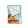 thumbnail image 2 of Mexican Soft Flannel Fleece Blanket, Taco Truck on the Road in City Delivery Fast Food Traditional Taste Takeaway Image, Cozy Plush for Indoor and Outdoor Use, 60" x 80", Multicolor, by Ambesonne, 2 of 6