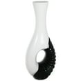 thumbnail image 3 of Modern Black and White Large Floor Vase - 43 inch Tall, Contemporary Home Decor, Minimalist Design, Elegant Room Accent, 3 of 6