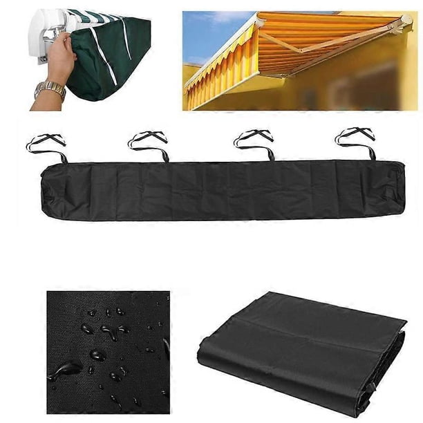 Funda protectora para toldo de exterior, funda protectora para toldo de patio, funda retráctil para persiana enrollable, funda protectora para toldo de tela Oxford 300D resistente al polvo y al agua.