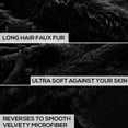 thumbnail image 2 of Cheer Collection Soft and Furry Long Shaggy Hair Throw Blanket, 2 of 5