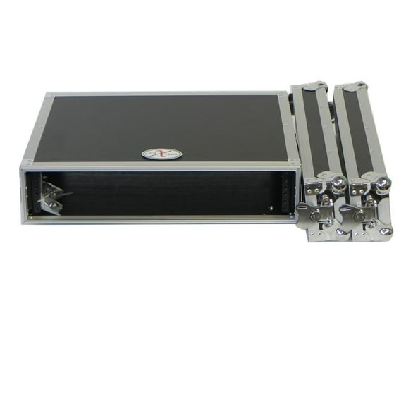 2 Space 2U Effect Amp Rack Prox Ata 300 Road Gig Ready 14" Deep Rack Mount
