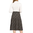 thumbnail image 3 of Allegra K Women's A-Line Floral Print Casual Midi Skirts, 3 of 6