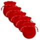 thumbnail image 1 of Bolsa Mini de Terciopelo VelvtyRed 5Pzas Rojo 7x9cm Terciopelo Bolsa en Forma de Calabaza., 1 of 2