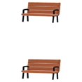 thumbnail image 3 of Transemion Hand Painted 1/64 Bench People Model Movie Props Miniature Layout Decor Beautifully Crafted Dioramas Micro Only Bench 2Set, 3 of 6