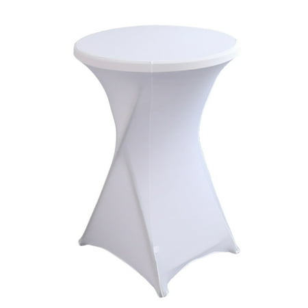 

Spandex Table Covers Cocktail Fitted Tablecloths Round Highboy Stretch Table Cloths for Party Wedding Birthday Banquet Vendors Bistro Table