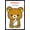 Black Framed Version, variant on Rilakkuma - I'm Always Feeling Relaxed Wall Poster, 14.725" x 22.375"