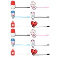 thumbnail image 2 of KAKOWELY 12 fundas para pajitas con formas encantadoras, tapones para pajitas de uso diario, protectores para pajitas, 2 of 5