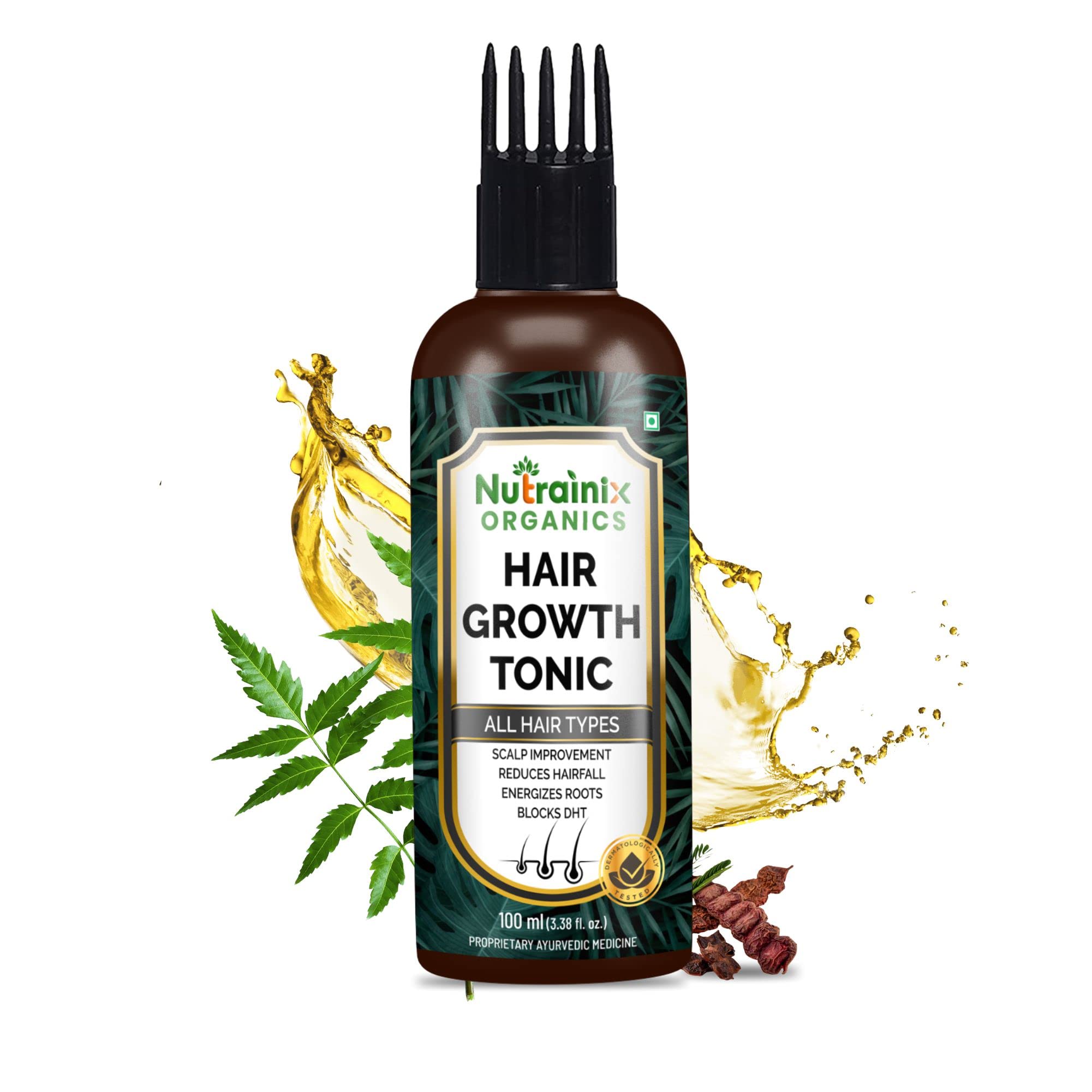 Nutrainix Organics Hair Growth Tonic For All Types Of Hairs Hair