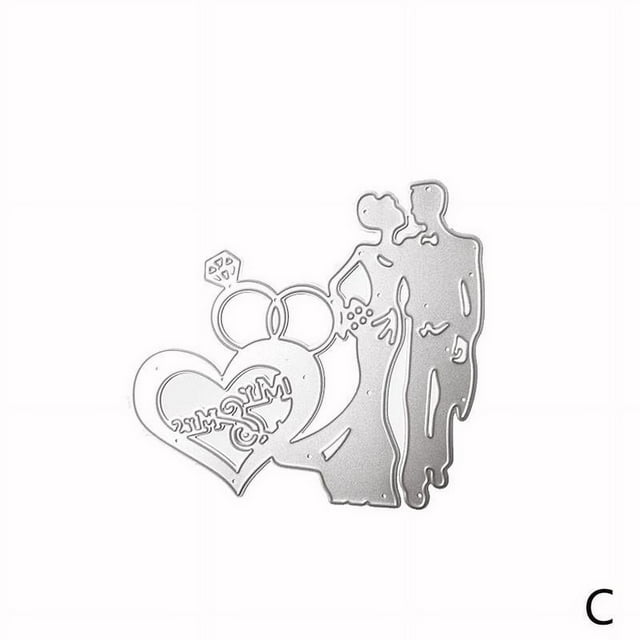 Wedding Metal Stencil Cutting Dies For Scrapbooking Photo Templates Cards